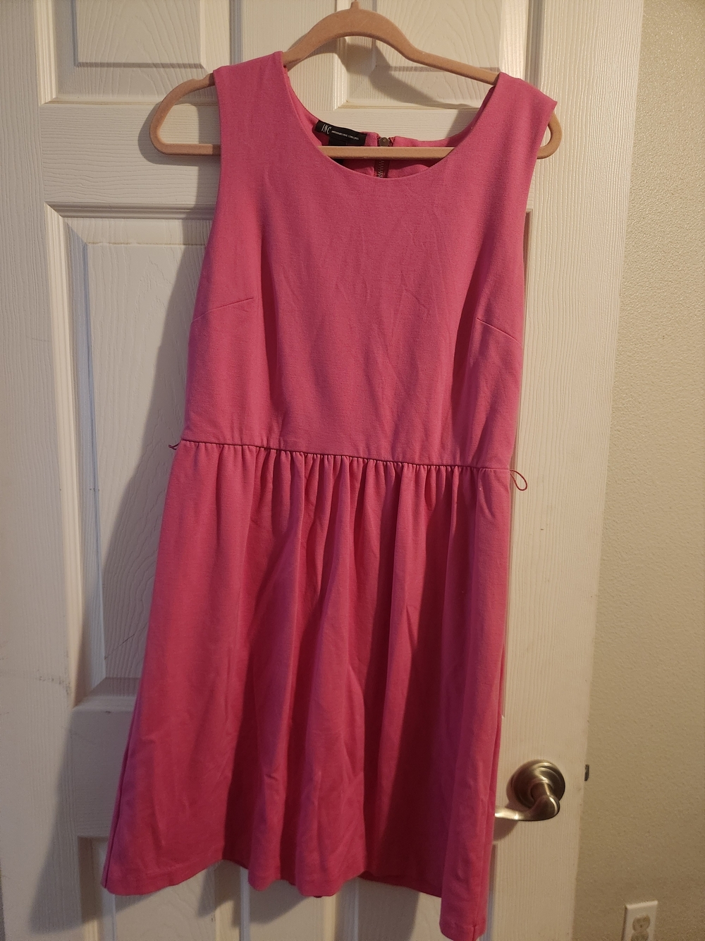INC International Concepts Pink Sleeveless Fit-and-Flare Dress